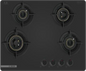 Bosch Built-in Gas Hob – Premium Black Glass Cooktop for Modular Kitchens