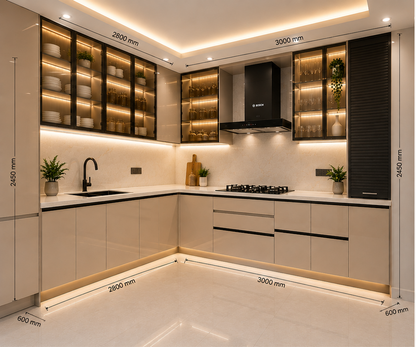 Arancia Kuchen luxury modular kitchen interior, UrbanTrendz Patna Bihar
